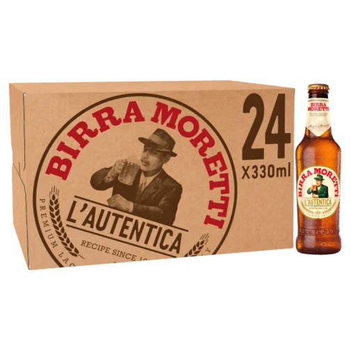 CASE OF MORETTI BEER 330ML (24 bottles)