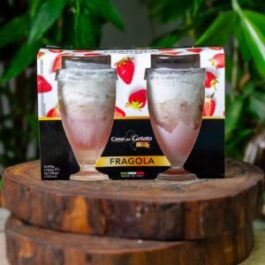 CASA DEL GELATO STRAWBERRY GELATO IN GLASS CUP